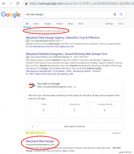 maryland-web-design-on-google